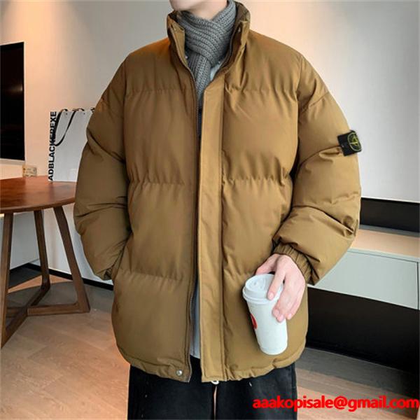 STONE ISLAND ストーンアイランド コピー 秋冬 高保温 ブラウン トレンド 防寒 ダウンジャケット