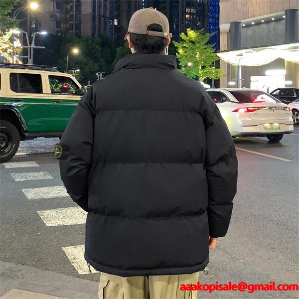 STONE ISLAND ストーンアイランド コピー 秋冬 高保温 ブラウン トレンド 防寒 ダウンジャケット