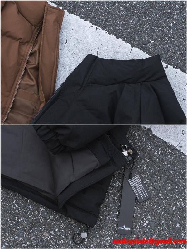 STONE ISLAND ストーンアイランド コピー 秋冬 高保温 ブラウン トレンド 防寒 ダウンジャケット