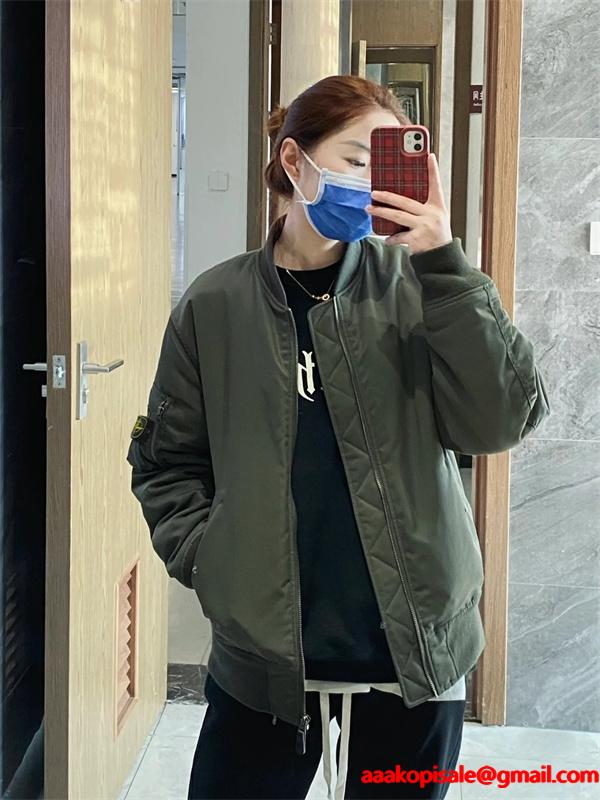 グレー 無骨デザイン ストリート映え 定番 人気 STONE ISLAND ストーンアイランド コピー ブルゾン