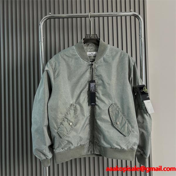 秋冬 中綿入り マットカラー ヴィンテージ STONE ISLAND ストーンアイランド コピー ジャケット
