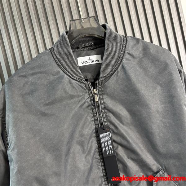 秋冬 中綿入り マットカラー ヴィンテージ STONE ISLAND ストーンアイランド コピー ジャケット