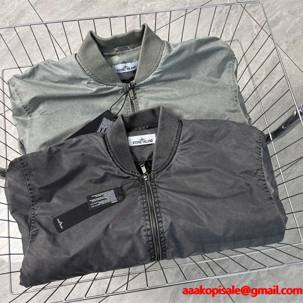 秋冬 中綿入り マットカラー ヴィンテージ STONE ISLAND ストーンアイランド コピー ジャケット