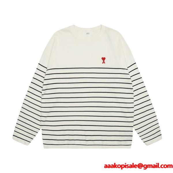 2025秋冬 フレンチ カジュアル セーター ユニセックス AMI PARIS アミ パリス スーパーコピー