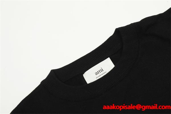 2025秋冬 フレンチ カジュアル セーター ユニセックス AMI PARIS アミ パリス スーパーコピー
