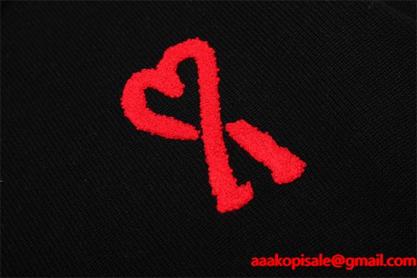 2025秋冬 即完売 ワンポイントハート ニット ユニセックス  AMI PARIS アミ パリス コピー