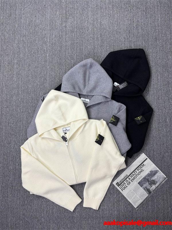 2025秋冬対応 プレミアム品質 上質素材 STONE ISLAND ストーンアイランド 偽物 パーカー 