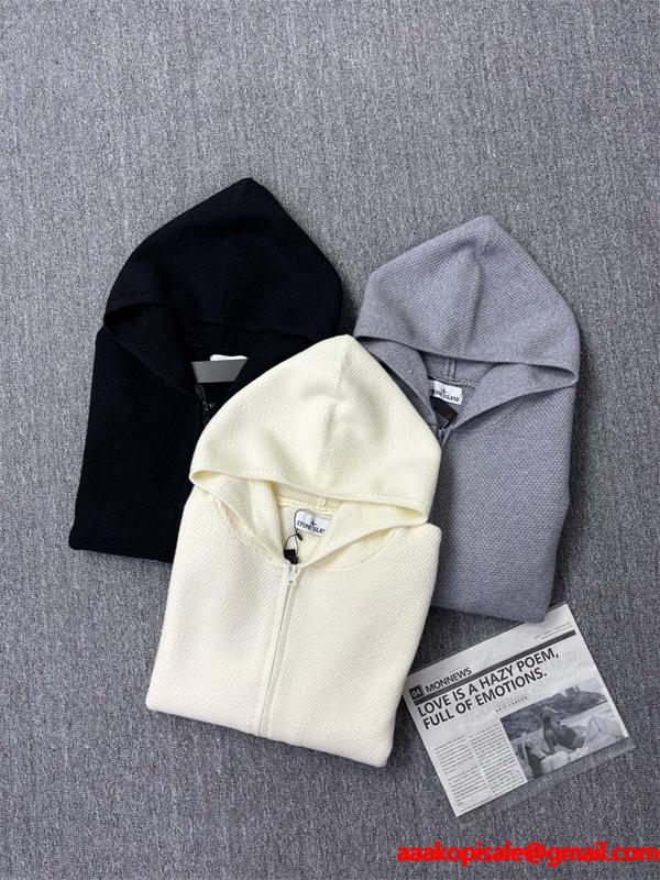 2025秋冬対応 プレミアム品質 上質素材 STONE ISLAND ストーンアイランド 偽物 パーカー 