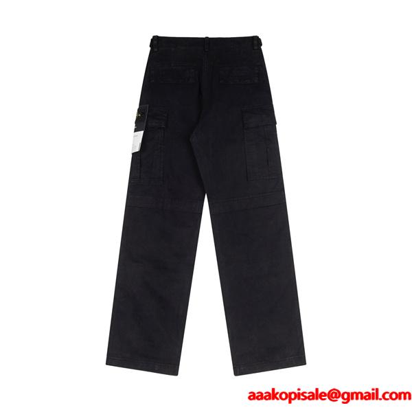 STONE ISLAND ストーンアイランド スーパーコピー 秋冬コーデ 入手困難 上質素材 カーゴパンツ 
