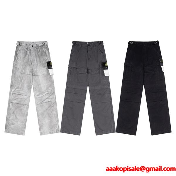 STONE ISLAND ストーンアイランド スーパーコピー 秋冬コーデ 入手困難 上質素材 カーゴパンツ 