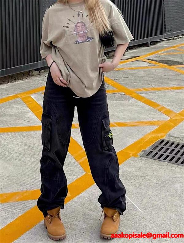 秋冬必須 本格派ストリート カーゴパンツ 上質コットン  STONE ISLAND ストーンアイランド コピー