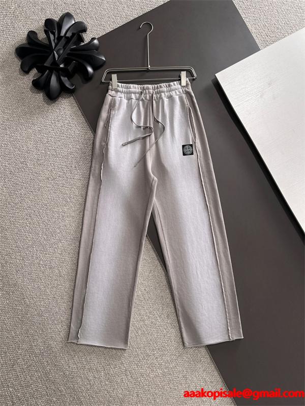 STONE ISLAND ストーンアイランド コピー 2025秋冬 プレミアム 品質 ストレートイージー パンツ 保温性
