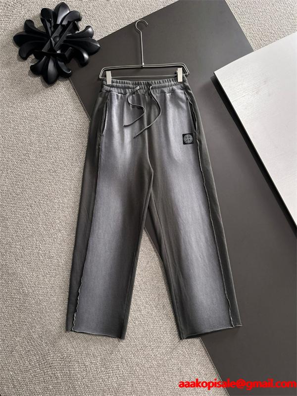 STONE ISLAND ストーンアイランド コピー 2025秋冬 プレミアム 品質 ストレートイージー パンツ 保温性
