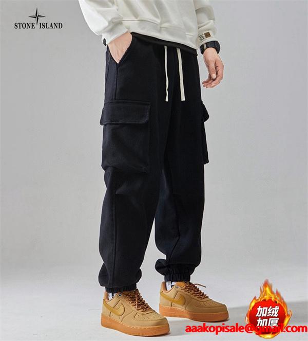 秋冬防寒仕様 裏起毛 STONE ISLAND ストーンアイランド スーパーコピー カーゴパンツ 温かさ トレンド
