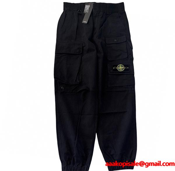 2025秋冬必須 パンツ 上質コットン 防寒仕様 定番4色 STONE ISLAND ストーンアイランド 偽物