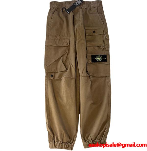 2025秋冬必須 パンツ 上質コットン 防寒仕様 定番4色 STONE ISLAND ストーンアイランド 偽物