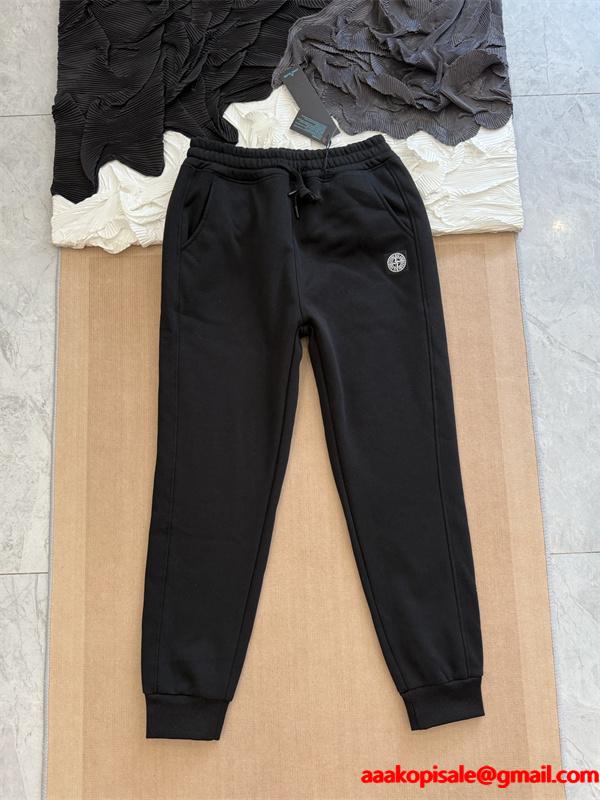 STONE ISLAND ストーンアイランド コピー 2025定番 プレミアム スウェットパンツ 裏起毛 