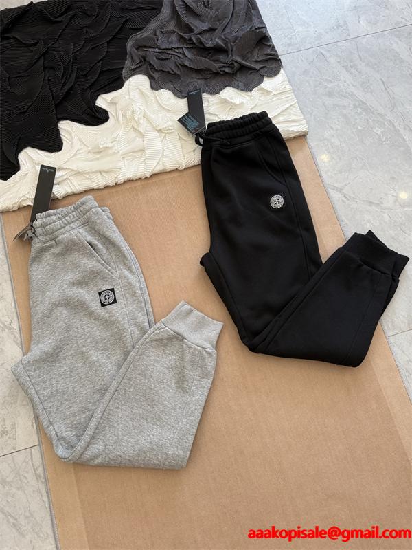 STONE ISLAND ストーンアイランド コピー 2025定番 プレミアム スウェットパンツ 裏起毛 