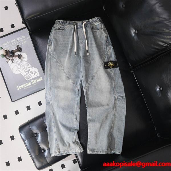 秋冬コーデ 上質デニム パンツ 売れ筋モデル STONE ISLAND ストーンアイランド スーパーコピー