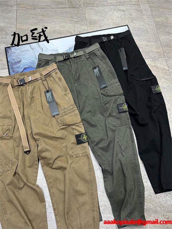 STONE ISLAND ストーンアイランド コピー 2025秋冬 カーゴパンツ 温か素材 冬必須