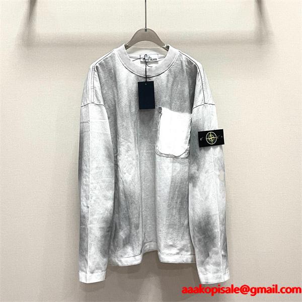 2025秋冬新作 上質コットン お洒落 ストリート パーカー STONE ISLAND ストーンアイランド コピー