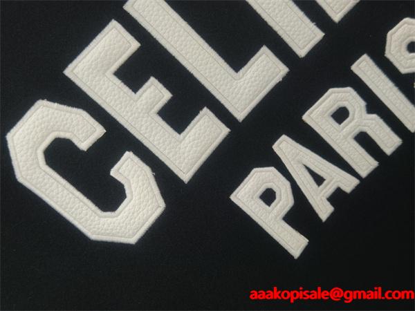 セリーヌ コピー 2025秋冬 CELINE トリオンフ ワッペン スタジャン 高級 主役アウター