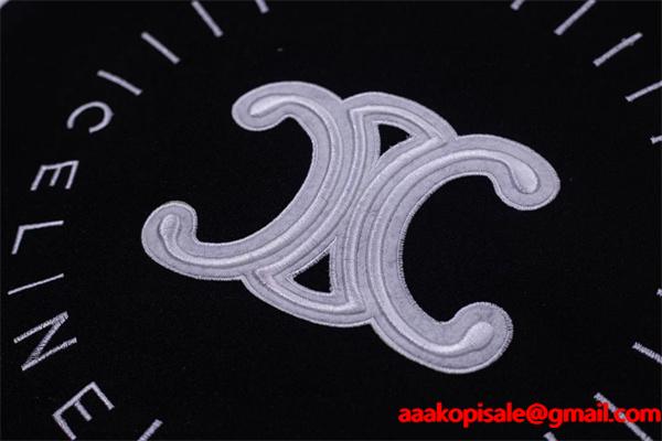 セリーヌ コピー 2025秋冬 CELINE ブラック×ホワイト ジャケット スポーティー 万能 上品