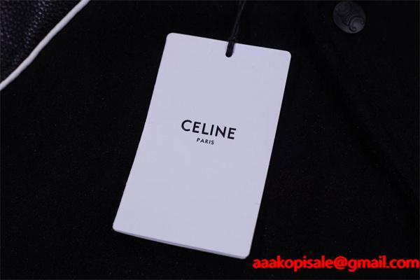 セリーヌ コピー 2025秋冬 CELINE ブラック×ホワイト ジャケット スポーティー 万能 上品