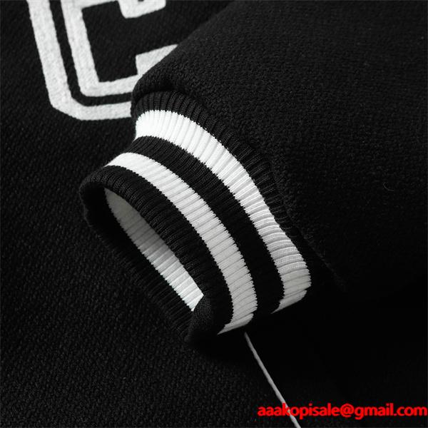 2025秋冬 CELINE セリーヌ コピー ブラック Cロゴ ジャケット ストリート 個性派