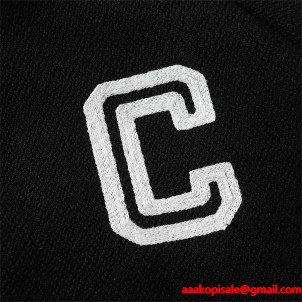 2025秋冬 CELINE セリーヌ コピー ブラック Cロゴ ジャケット ストリート 個性派