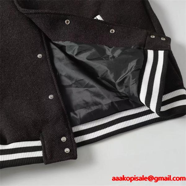 セリーヌ コピー 2025秋冬 CELINE 黒白 ジャケット クラシック 知的 大人向け