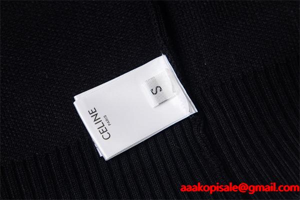 2025秋冬 CELINE セリーヌ コピー ブラック ロゴニット 高級感溢れる 定番人気 