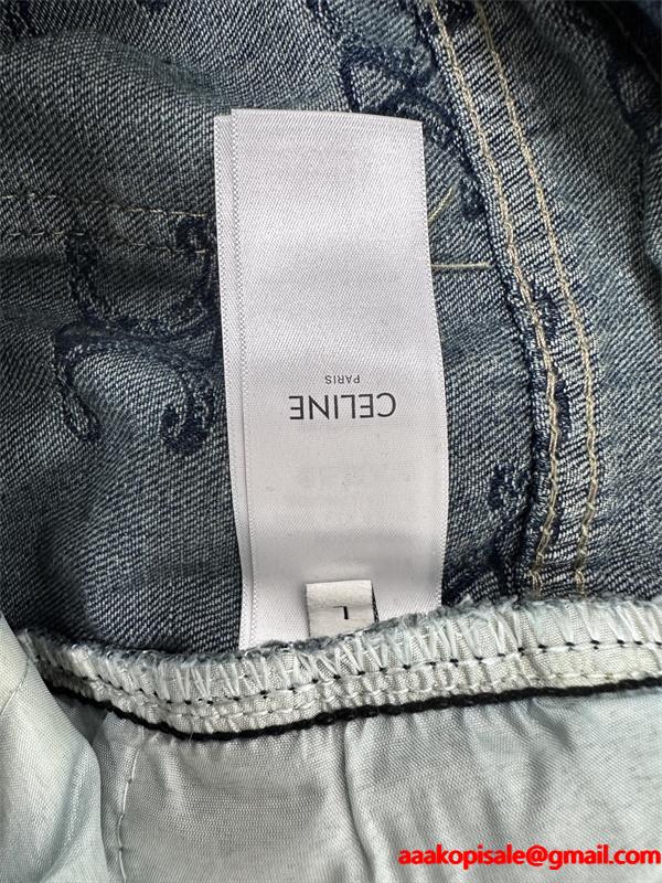 2025秋冬 セリーヌ コピー CELINE モノグラム デニムパンツ 注目度抜群 トレンド