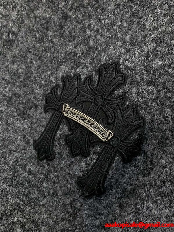 ☆2026人気最新☆Chrome Heartsクロムハーツカーディガンコピー品質保証グレー色