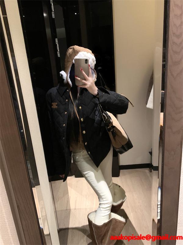 セリーヌ コピー 2026新作 CELINE ホワイト キルティングジャケット 新作 上質 お洒落