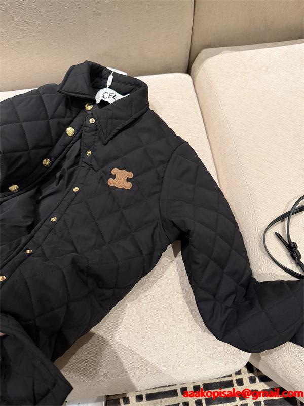 セリーヌ コピー 2026新作 CELINE ホワイト キルティングジャケット 新作 上質 お洒落