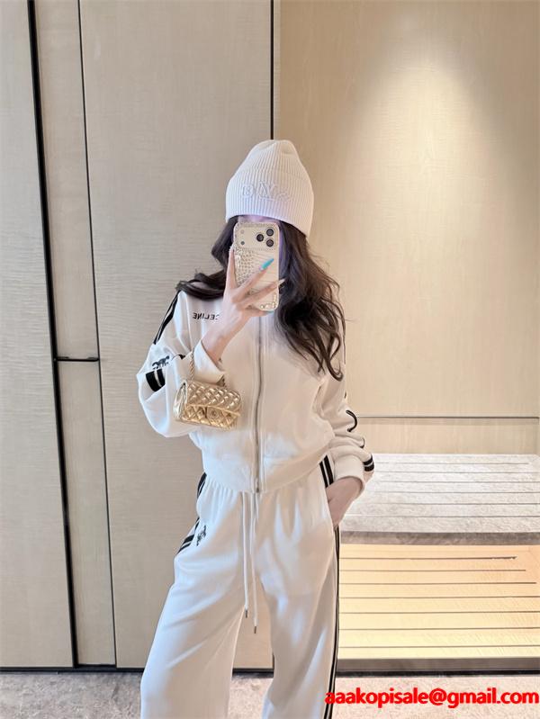 2026新作 CELINE ホワイト セットアップ トレンド 快適 着心地抜群 セリーヌ コピー