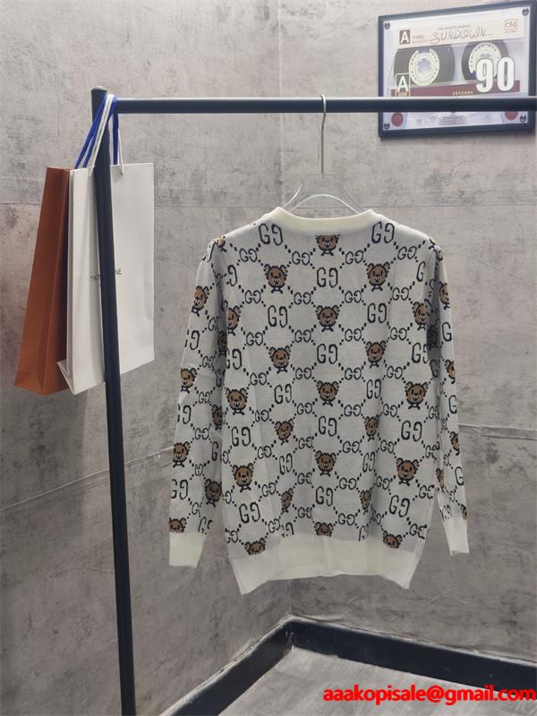 グッチ コピー 2026新作 GUCCI アイボリー ニット 新作 可愛い お洒落