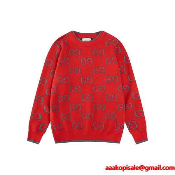  グッチ コピー 2026新作 GUCCI ブラック GGニット 人気 定番 上質