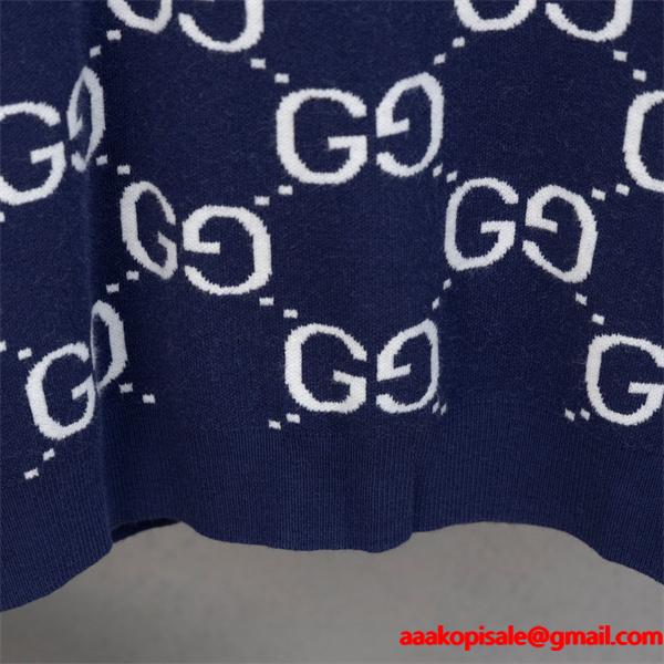  グッチ コピー 2026新作 GUCCI ブラック GGニット 人気 定番 上質