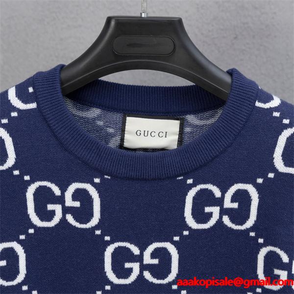  グッチ コピー 2026新作 GUCCI ブラック GGニット 人気 定番 上質