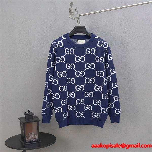  グッチ コピー 2026新作 GUCCI ブラック GGニット 人気 定番 上質