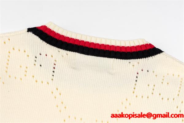 2026新作 GUCCI グッチ コピー アイボリー ニット 新作 上品 着心地抜群