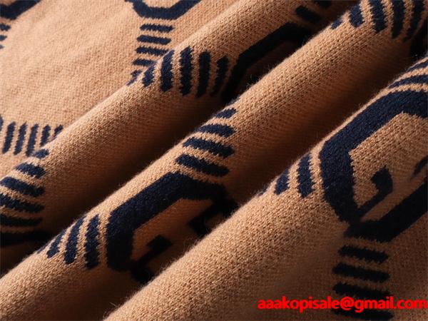 グッチ コピー 2026新作 GUCCI ブラウン ニット 注目 トレンド モード系