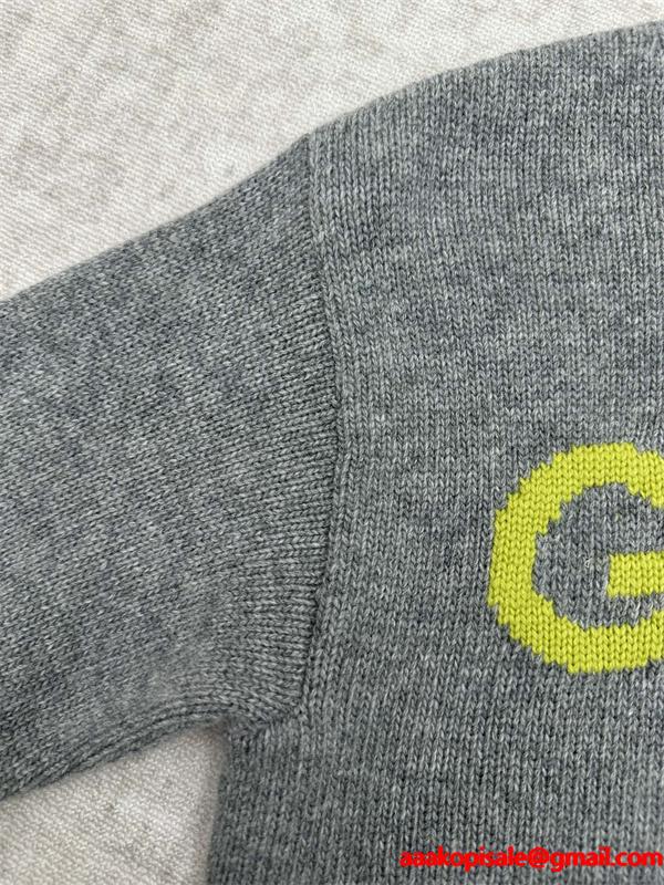 2026新作 GUCCI グリーン ロゴニット 希少 お洒落 個性派 グッチ コピー