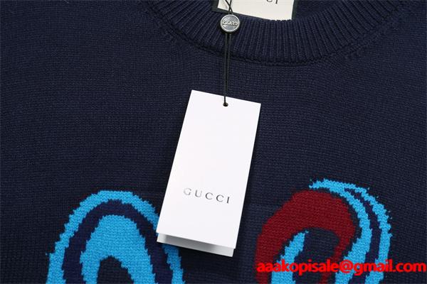 グッチ コピー 2026新作 GUCCI ネイビー ニット レア 当店イチオシ 話題