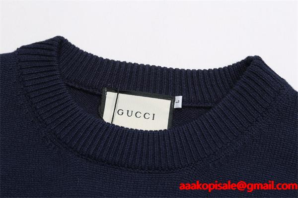 グッチ コピー 2026新作 GUCCI ネイビー ニット レア 当店イチオシ 話題