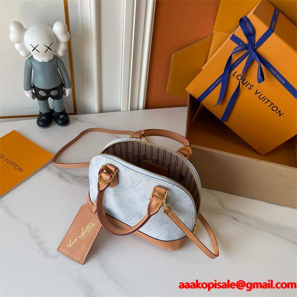 上品 LOUIS VUITTON ルイヴィトン コピー ボストンバッグ ベージュ ハンドル付き レディース定番