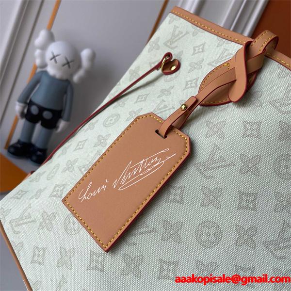 大容量 トートバッグ ベージュ 通勤・通学対応 ショルダー付き LOUIS VUITTON ルイヴィトン コピー