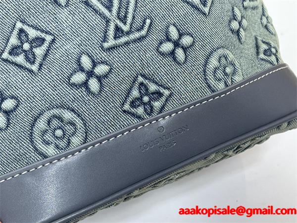 エンボス加工 LOUIS VUITTON ルイヴィトン コピー バケットバッグ グレーモノグラム トレンド